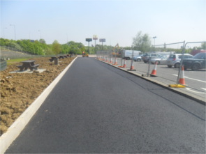 Photograph of a road under construction